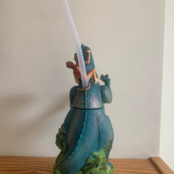 Vintage 2000 Walt Disney Dinosaur Movie Talking Aladar Shaped Sipper Straw Cup - Picture 4 of 6